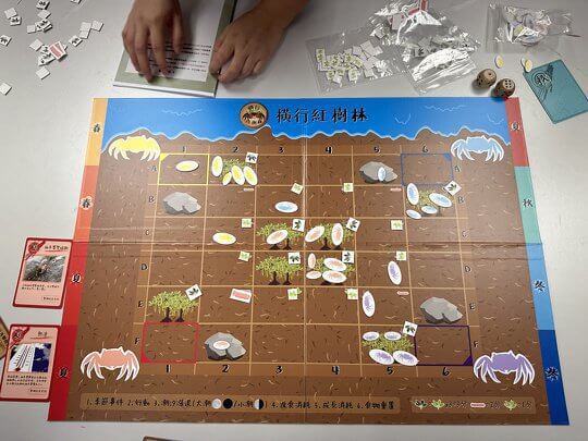 Learning about mangrove crab ecosystem through board game.