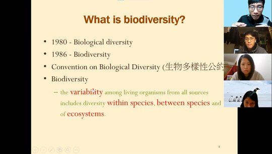 Apart from internship tasks, Dr. Ma will hold regular meetings with interns to share knowledge and experience on environmental education.