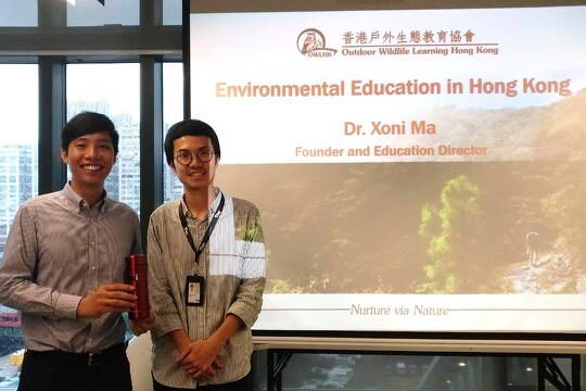 Thanks the invitation form Dr. Lung Chau, Faculty of Design and Environment, Thei, OWLHK Founder and Education Director Dr. Xoni Ma shared the topic “Environmental Education in Hong Kong” with students. As this was an uncommon topic, students were very interested and focused in the two-hour lecture.