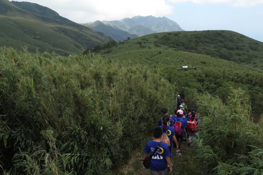 台灣的小學生非常適應及享受戶外學習