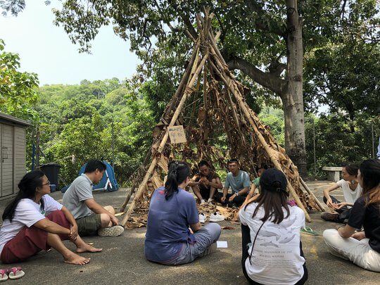 We shared our thoughts and feelings about environmental education with each other.