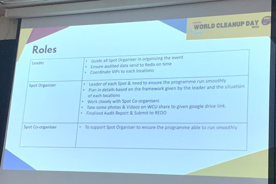 Participating organizations are further categorized into different roles, enabling GREW to mobilize manpower from various schools easily