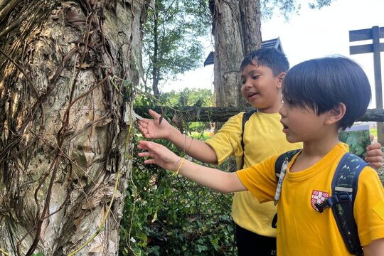 Through interacting with nature in-person, students deepened their understanding of the local ecosystem