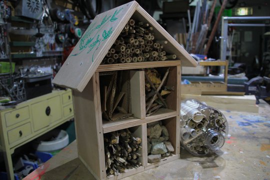 Insect hotel is now open!