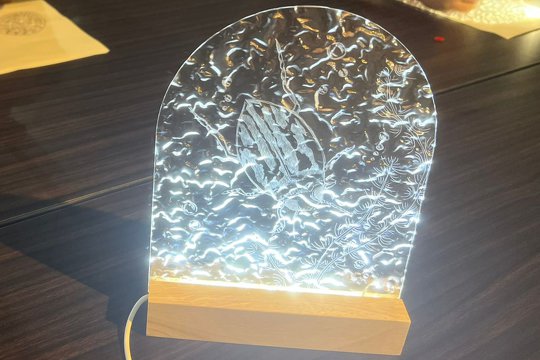 In addition to the decorative purpose of the night light, it could also remind participants about the importance of freshwater organism conservation